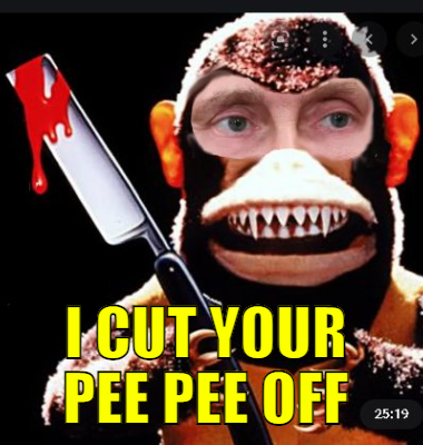  i cut your pee pee off